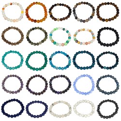 Lot de 25 Bracelets Pierre